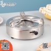 Bếp cồn inox tròn nhiều màu, bếp cồn du lịch, bếp cồn mini thời trang