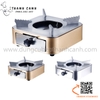 Bếp cồn inox hình vuông có ngăn đựng cồn có thể kéo ra dễ dàng
