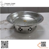 Bộ chảo kèm bếp cồn hâm nóng thức ăn, bộ bếp hâm tròn bằng inox cao cấp