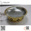 Bộ chảo kèm bếp cồn hâm nóng thức ăn, bộ bếp hâm tròn bằng inox cao cấp
