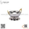 Bộ bếp inox  nấu lẩu, nấu  sườn cay món Thái có hai quai cầm màu vàng
