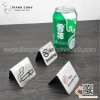 Biển tag đặt bàn / không hút thuốc bằng inox  ( dạng chân đứng chữ V)
