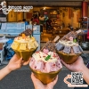 Chén Bingsu màu vàng, Bát Bingsu màu vàng, màu trắng nhiều kích thước chất liệu inox 304 hai lớp cách nhiệt