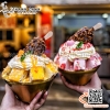 Chén Bingsu màu vàng, Bát Bingsu màu vàng, màu trắng nhiều kích thước chất liệu inox 304 hai lớp cách nhiệt