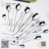Bộ dao muỗng nĩa S1010 bằng inox sáng bóng, thích hợp sử dụng cho nhà hàng 3 sao