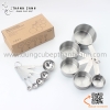 Bộ cup định lượng, bộ thìa đong gia vị bằng inox. bộ định lượng nhiều kích thước