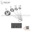 Bộ cup định lượng, bộ thìa đong gia vị bằng inox. bộ định lượng nhiều kích thước