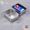 Khay gia vị inox có nắp 8 ngăn, bộ hộp topping 8 ngăn có nắp bằng inox