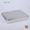 Bộ khay inox đựng gia vị 6 ngăn / khay gia vị 6 ngăn có nắp đậy