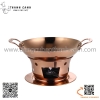 Bộ chảo sâu inox, bếp cồn tháp sườn cay, ăn lẩu khô, hấp xào hải sản