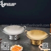 Bộ bếp cồn nấu sườn cay màu vàng và màu trắng, bếp hâm nóng thức ăn tại bàn, nồi nấu lẩu thái