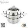 Nồi hấp inox 2 tầng, Nồi lẩu hấp inox gia đình, sử dụng đa năng nhiều công dụng