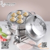 Nồi hấp inox 2 tầng, Nồi lẩu hấp inox gia đình, sử dụng đa năng nhiều công dụng