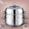 Nồi hấp inox 2 tầng, Nồi lẩu hấp inox gia đình, sử dụng đa năng nhiều công dụng