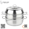 Nồi hấp inox 2 tầng, Nồi lẩu hấp inox gia đình, sử dụng đa năng nhiều công dụng
