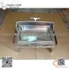 Nồi buffet chữ nhật nắp mở, nồi hâm buffet inox hình chữ nhật 723