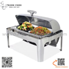 Nồi buffet chữ nhật nắp mở, nồi hâm buffet inox hình chữ nhật 723