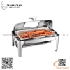 Nồi buffet chữ nhật nắp mở, nồi hâm buffet inox hình chữ nhật 723