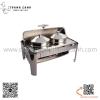 Nồi buffet hâm súp cháo hình chữ nhật, Nồi buffet đôi 724