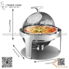 Nồi buffet tròn nắp mở, nồi hâm buffet inox hình tròn 721