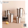 Ca đong có vạch chia bằng inox 304, ca inox có vạch chia, ca đong định lượng