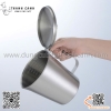 Ca inox có nắp, ca inox có vạch đong, ca đánh sữa inox có vạch chia định lượng