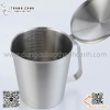 Ca inox có nắp, ca inox có vạch đong, ca đánh sữa inox có vạch chia định lượng