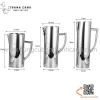 Ca inox rót nước lẩu dáng dài không nắp, ca rót nước bằng inox cao cấp