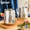 Ca inox tạo bọt cafe có vạch đong/ Ca rót sữa inox có vạch đong