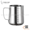 Ca inox tạo bọt cafe có vạch đong/ Ca rót sữa inox có vạch đong