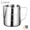 Ca inox tạo bọt cafe có vạch đong/ Ca rót sữa inox có vạch đong