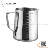 Ca inox tạo bọt cafe có vạch đong/ Ca rót sữa inox có vạch đong