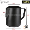 Ca sục sữa, ca đánh bọt, ca rót sữa bằng inox phủ màu đen cách điệu