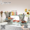 Chân kê đĩa buffet tự chọn, chân kê đĩa quầy line với nhiều độ cao khác nhau - không kèm đĩa