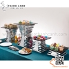 Chân kê đĩa buffet tự chọn, chân kê đĩa quầy line với nhiều độ cao khác nhau - không kèm đĩa