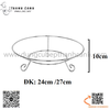 Chân kê đĩa bằng inox hình tròn, chân kê đĩa inox