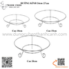 Chân kê đĩa bằng inox hình tròn, chân kê đĩa inox
