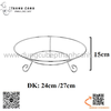 Chân kê đĩa bằng inox hình tròn, chân kê đĩa inox