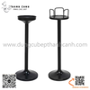 Chân kê xô rượu, Chân xô rượu inox màu đen, Chân đế inox để xô rượu vang màu đen cao cấp ( KHÔNG KÈM XÔ)