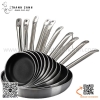 Chảo chống dính inox đáy bằng size lớn, chảo inox chống dính cán cầm bằng inox có thể dùng từ