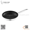 Chảo chống dính inox đáy bằng size lớn, chảo inox chống dính cán cầm bằng inox có thể dùng từ
