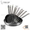 Chảo chống dính inox đáy bằng size lớn, chảo inox chống dính cán cầm bằng inox có thể dùng từ