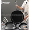 Chảo chống dính inox đáy bằng size lớn, chảo inox chống dính cán cầm bằng inox có thể dùng từ
