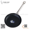 Chảo chống dính inox đáy bằng size lớn, chảo inox chống dính cán cầm bằng inox có thể dùng từ