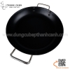 Chảo inox chống dính hai quai dùng bếp từ công nghiệp HÀNG CAO CẤP. chảo inox đáy phẳng size lớn