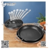 Chảo inox chống dính EAST, chảo inox chống dính tay cầm inox có thể bắt bếp từ công nghiệp