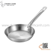 Chảo inox cán dài chuyên dụng cho bếp Âu, đáy đun từ cao cấp