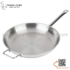 Chảo inox cán dài chuyên dụng cho bếp Âu, đáy đun từ cao cấp