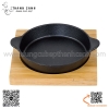 Đĩa gang tròn nhỏ 15cm chuyên dụng cho bánh xèo Nhật bản phong cách mới lạ