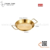 Chảo vàng inox phong cách Hàn Quốc chuyên dụng bày đồ ăn, gà rán, hải sản